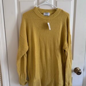 Old Navy Mustard Crewneck Sweater